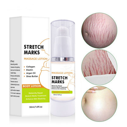 Massage Lotion For Stretch Marks, Pregnancy Skin Care, Belly Cream With Collagen Argan Oil And Shea Butter