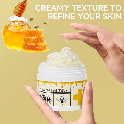 Wholesale Nourishing Soothing Moisturizer, Deeply Moisturizing Beef Tallow Honey Cream for All Skin