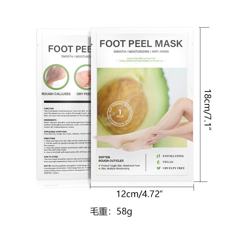 Exfoliating Foot mask One Sheet