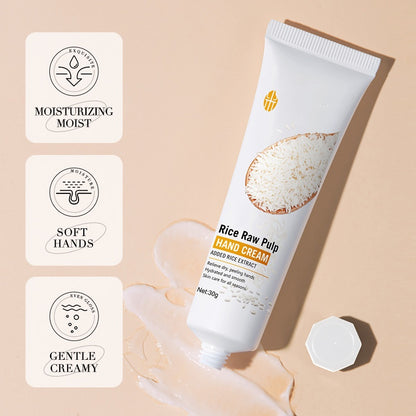 Hot Sale OEM Skin Whitening Softening Rice Hand Cream 30g