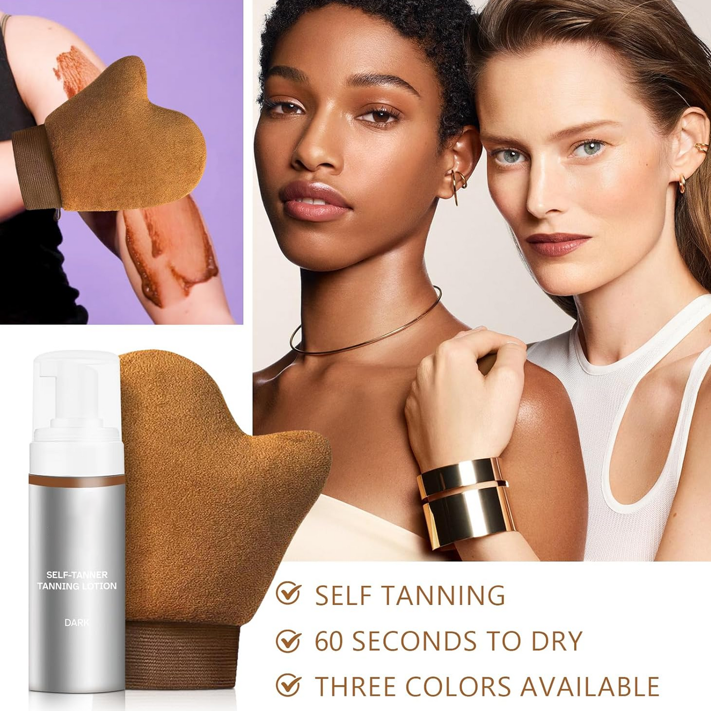 Private Label Natural Fast Instant Light Medium Dark Tanning Lotion Body Care Tan Cream