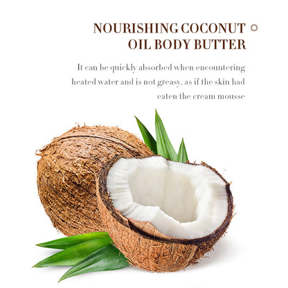 Customized Deeping Hydration Coconut Oil Body Butter Organic Moisturizing Lotion Renewing Smoothing Natural Body Butter Cream