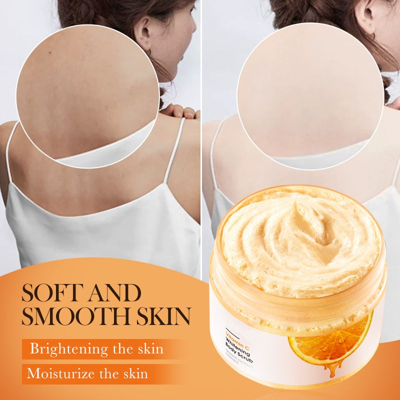 Home Use Smoothing Refreshing Salt Exfoliator Skin Care Body Wash Vitamin C Whitening Body Scrub