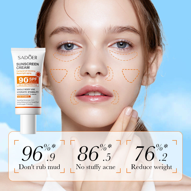 OEM SPF 90 Sun Screen Protector for Face & Body, Instant Protection UVA UVB