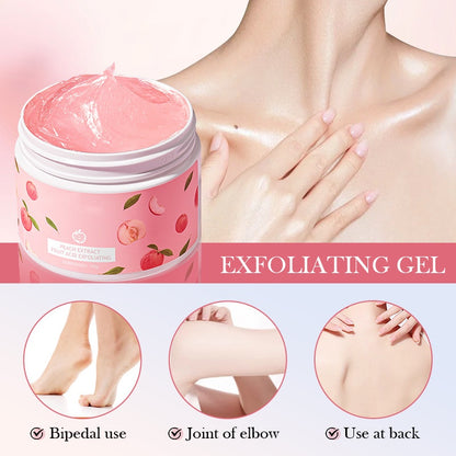 Home Use Improve Rough Skin Honey Peach Scrub Moisturizing Bleaching Glowing Exfoliating Gel