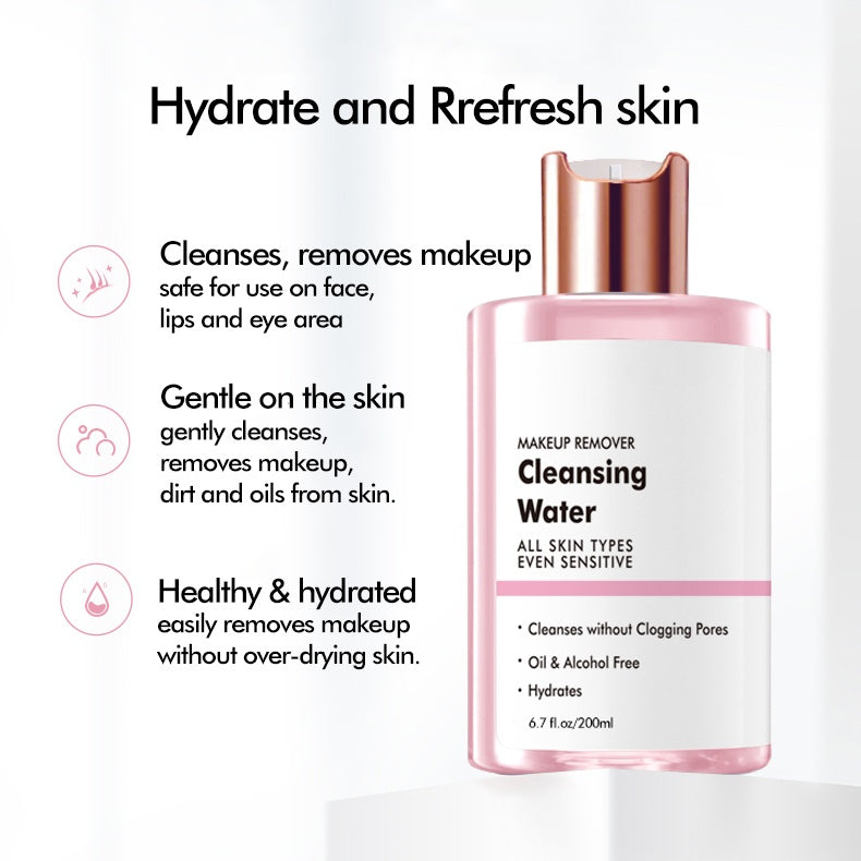 Factory Supplier Hyaluronic Acid Eyes Lips Face Makeup Remover Gentle Deep Cleansing Water Makeup Remover