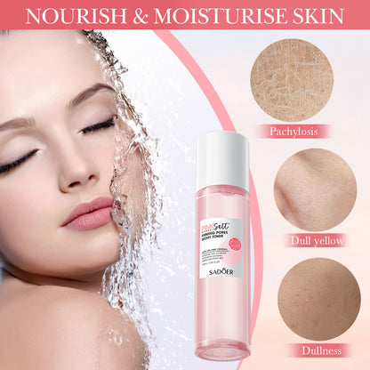 Customized Logo Refreshing Pink Salt Moist Face Toner for Combination or Dry Skin