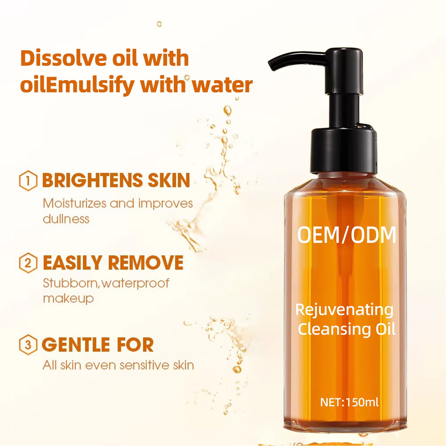 Best Seller Wholesale Moisturizing Acne Pore Deep Cleansing Makeup Remover Oil