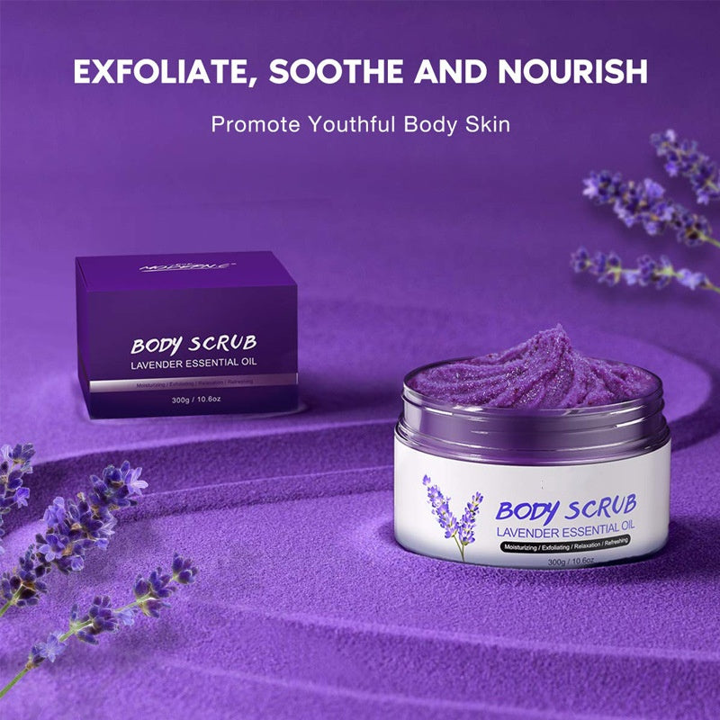 High Quality Whitening Moisturizing Exfoliating Remove Dead Skin Organic Lavender Body Scrubs