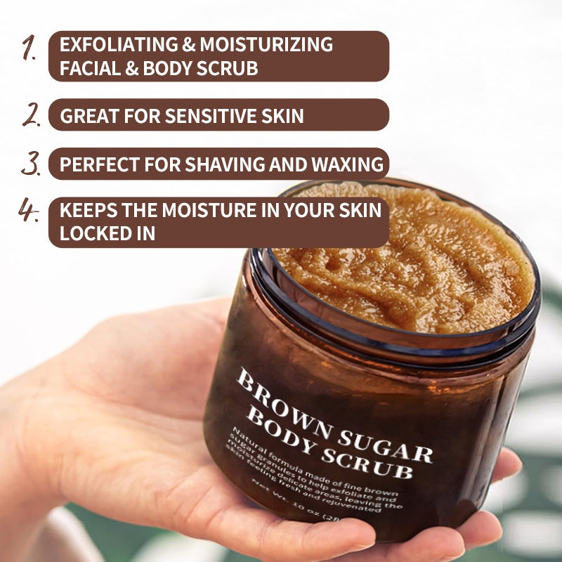 Best Wholesale Fresh Exfoliating Brown Sugar Body Scrub 250g