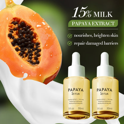 Organic Skin Care Anti-Wrinkle Nourishing Papaya Serum Deep Moisturizing Face Brightening Serum