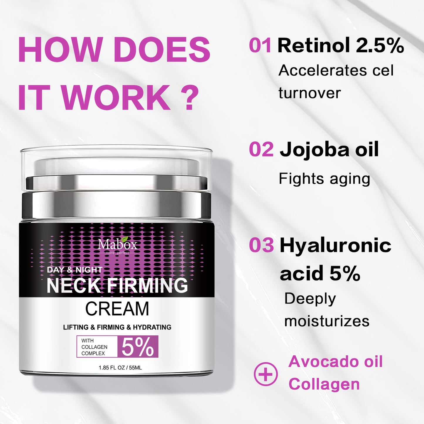 Factory Price Deeply Nourish Neck Tightening Cream 55ML