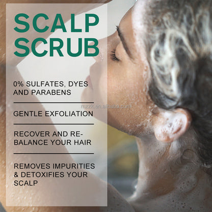 Private Label Exfoliating Moisturizing Scalp Scrub Deep Cleansing Scrub for Hair