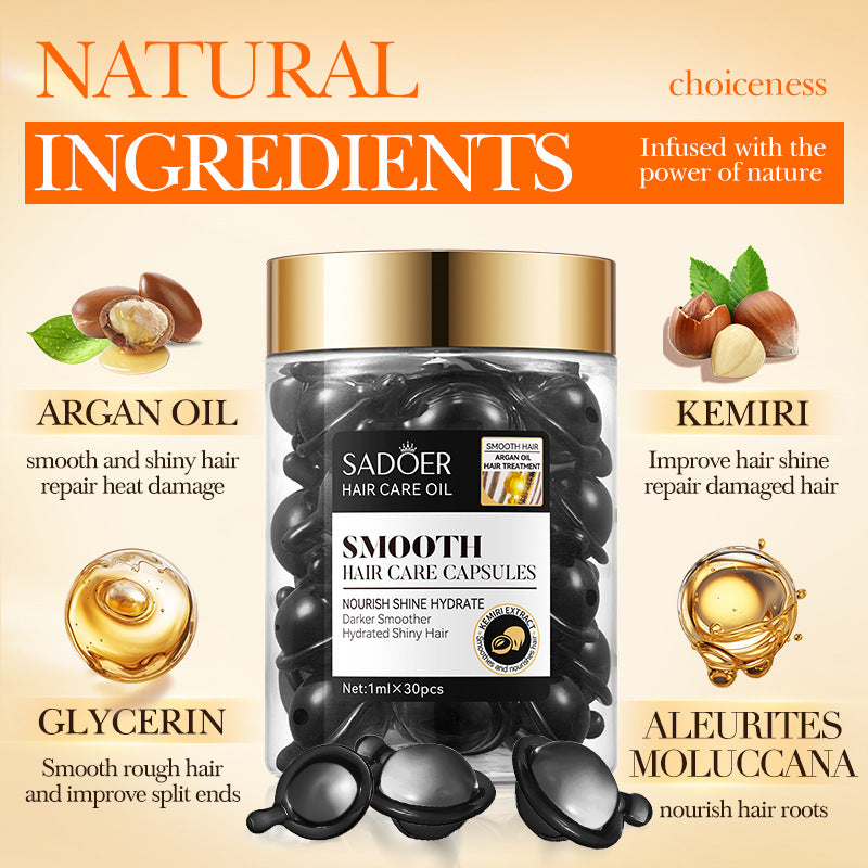OEM Nourishing Smoothing Hair Capsule for Frizzy, Damaged Hair, Hydrated Shiny Hair