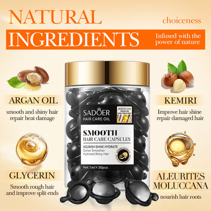 OEM Nourishing Smoothing Hair Capsule for Frizzy, Damaged Hair, Hydrated Shiny Hair