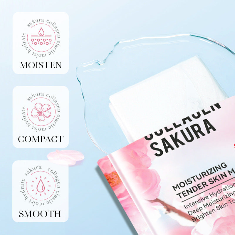 Skin Care Collagen Hyaluronic Acid Overnight Facial Mask Sheet Collagen Face Mask Set