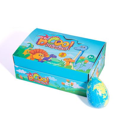 Wholesale Fizzies Bubble Bath Organic Cute Dinosaur Egg Bath Bomb Toys Inside Kids Luxury Skin Care Set