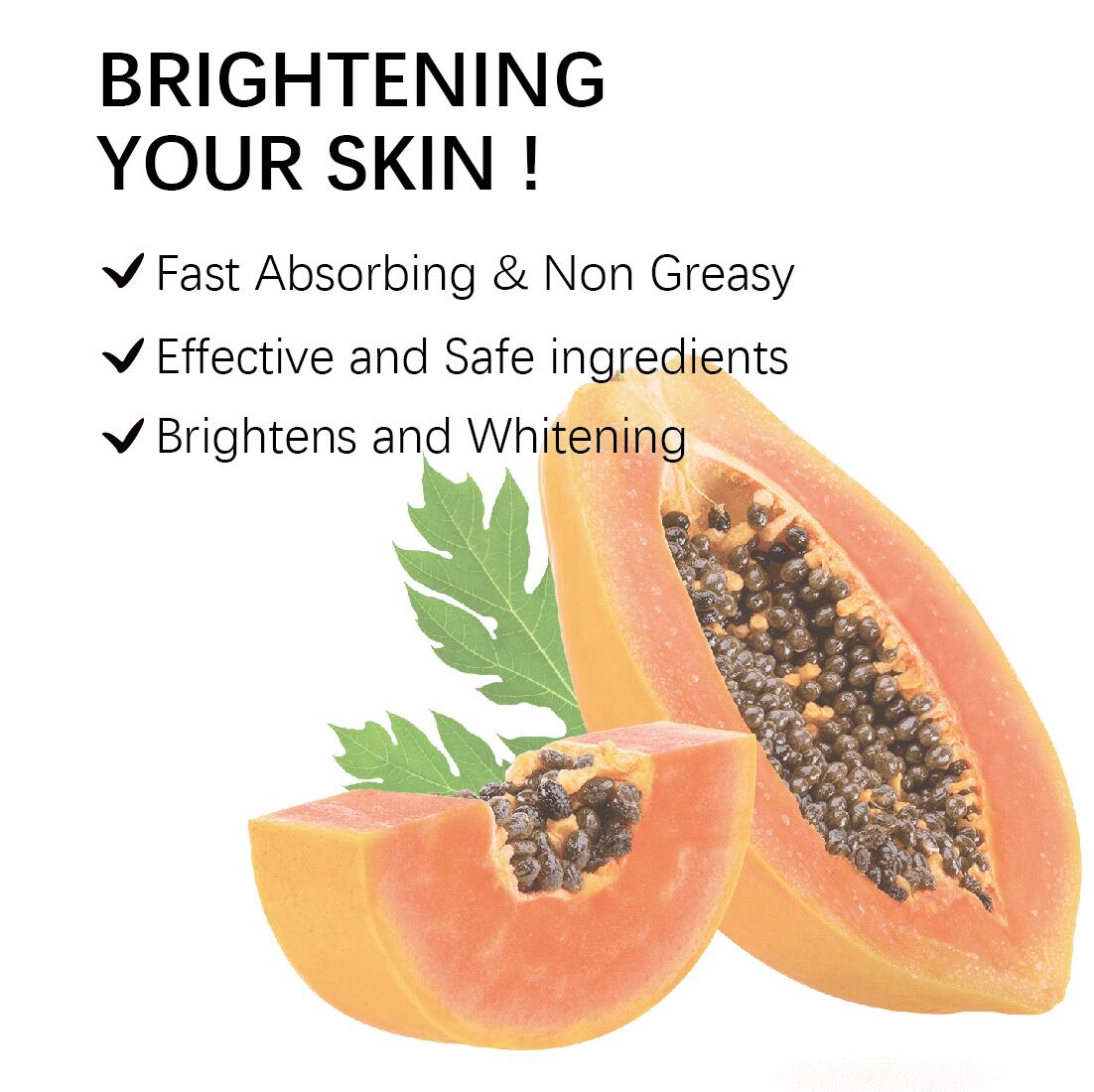 High Quality Papaya Whitening Cream Refreshing Vitamin C Moisturizer for Dark Spots