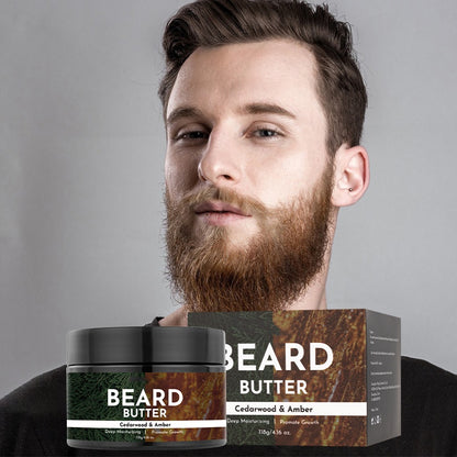 Men's Organic Herbal Beards Balm Refreshing Wash-Free Hair Condiment Nourishing Shaping Cream