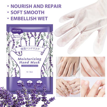 Best Wholesale Nourishing Repairing Smoothing Lavender Hand Mask For Dry Skin 40g