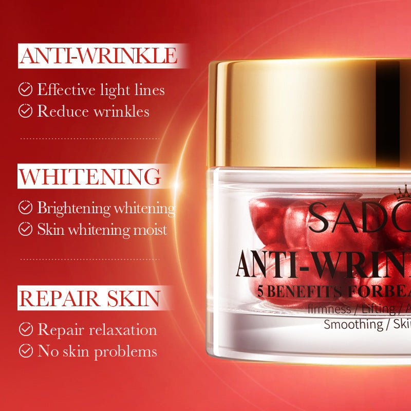 Factory Price Firming Skin Anti Wrinkle Facial Serum Capsule with Vitamin C