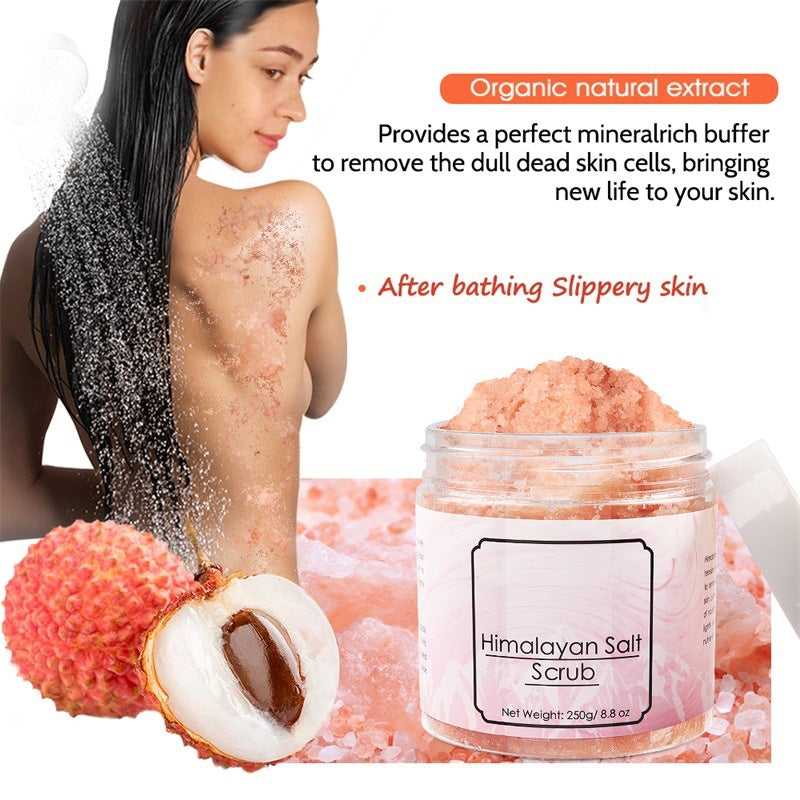 Wholesale Manufacturer Face Skin Exfoliating Shower Organic Himalayan Salt Body Scrub Exfoliator