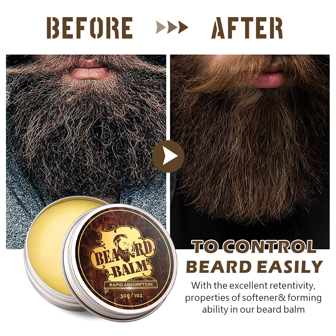 Private Label Beard Care Conditioner Deep Moisturizing and Softer Beard Wax Natural Beard Balm for Men