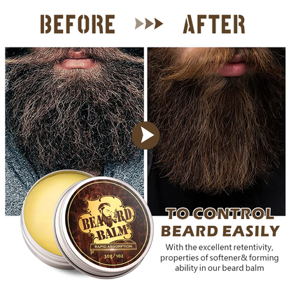 Private Label Beard Care Conditioner Deep Moisturizing and Softer Beard Wax Natural Beard Balm for Men