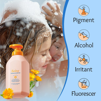 Wholesale Organic Mild Baby Body Wash Moisturizing Bubble Feature Shower Gel for Kids