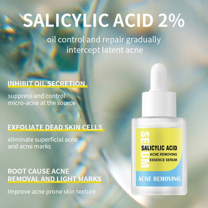 Wholesale OEM Salicylic Acid Anti Acne Serum Acne Removing Treatment Skin Care Serum