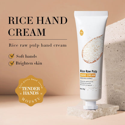 Hot Sale OEM Skin Whitening Softening Rice Hand Cream 30g