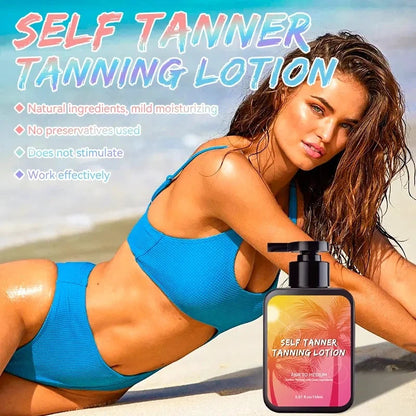 Customized Indoor Sunless Instant dark Coconut Self-Tanning Lotion 150ml