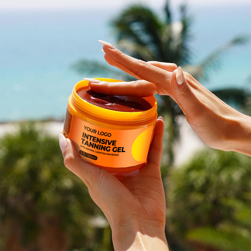 Wholesale Natural Dark Intensive Tanning Gel for Sunbed, Indoor Use Tan Gel