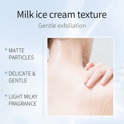 Private Label Organic Whitening Milk Body Scrub Moisturizing Exfoliator Scrub