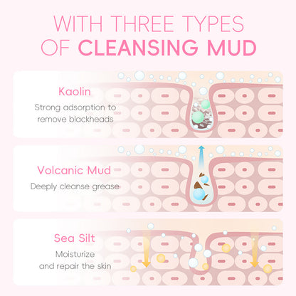 Wholesale Whitening Cherry Blossom Deep Cleansing Mud Mask Anti-Aging Moisturizing Oil Control Clay Facial Mask