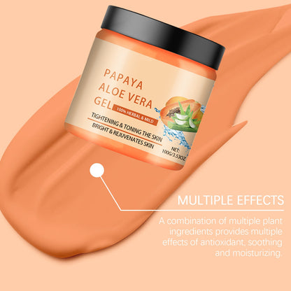 OEM ODM Smoothing Moisturizer Papaya Aloe Vera Gel Hydrating Moisturizing Improving Skin After Sun Exposure