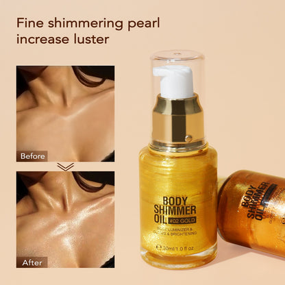 Wholesale Liquid Highlighter Face Makeup Body Oil Private Label Glitter Cosmetics Shimmer Mist Spray for Woman