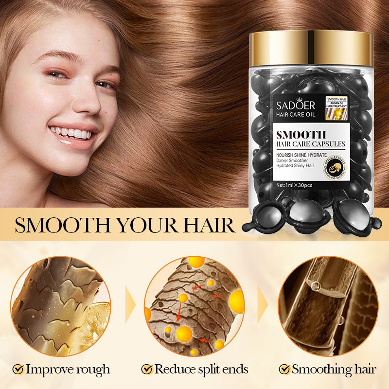 OEM Nourishing Smoothing Hair Capsule for Frizzy, Damaged Hair, Hydrated Shiny Hair