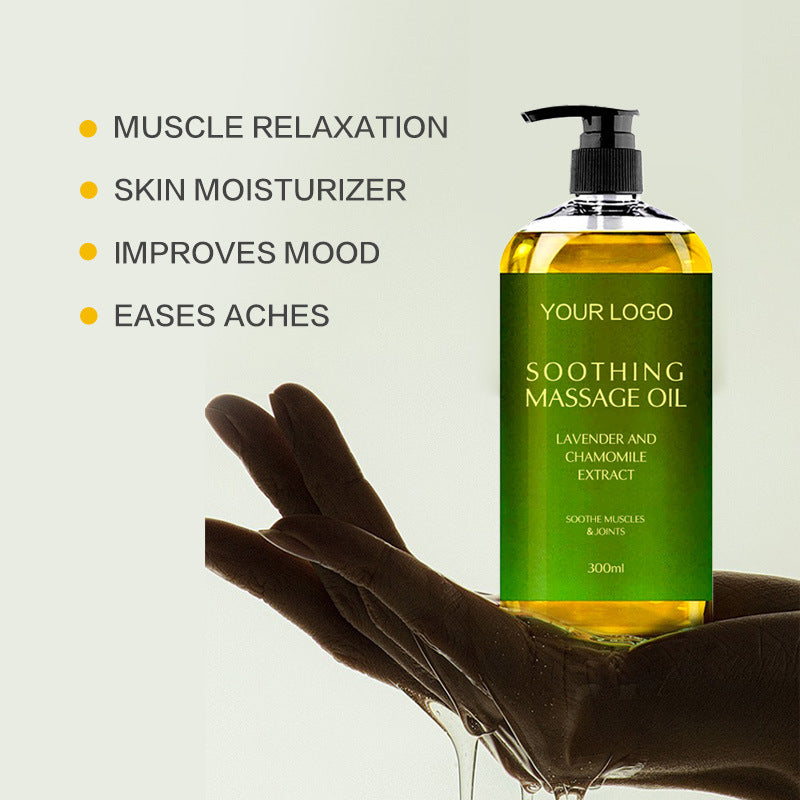 OEM Neck Shoulder Sore Muscles Relaxing Body Massage Oil for Men