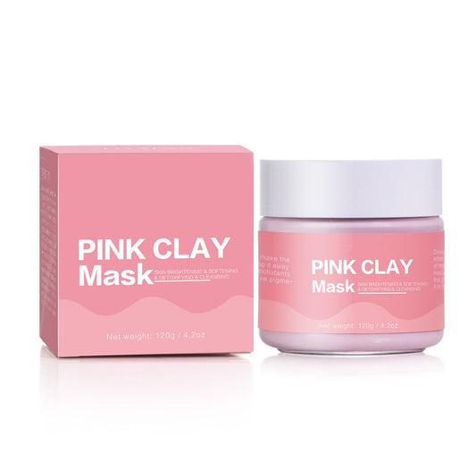 Private Label Organic Facial Deep Cleansing Nourishing Brightening Pink Clay Mask