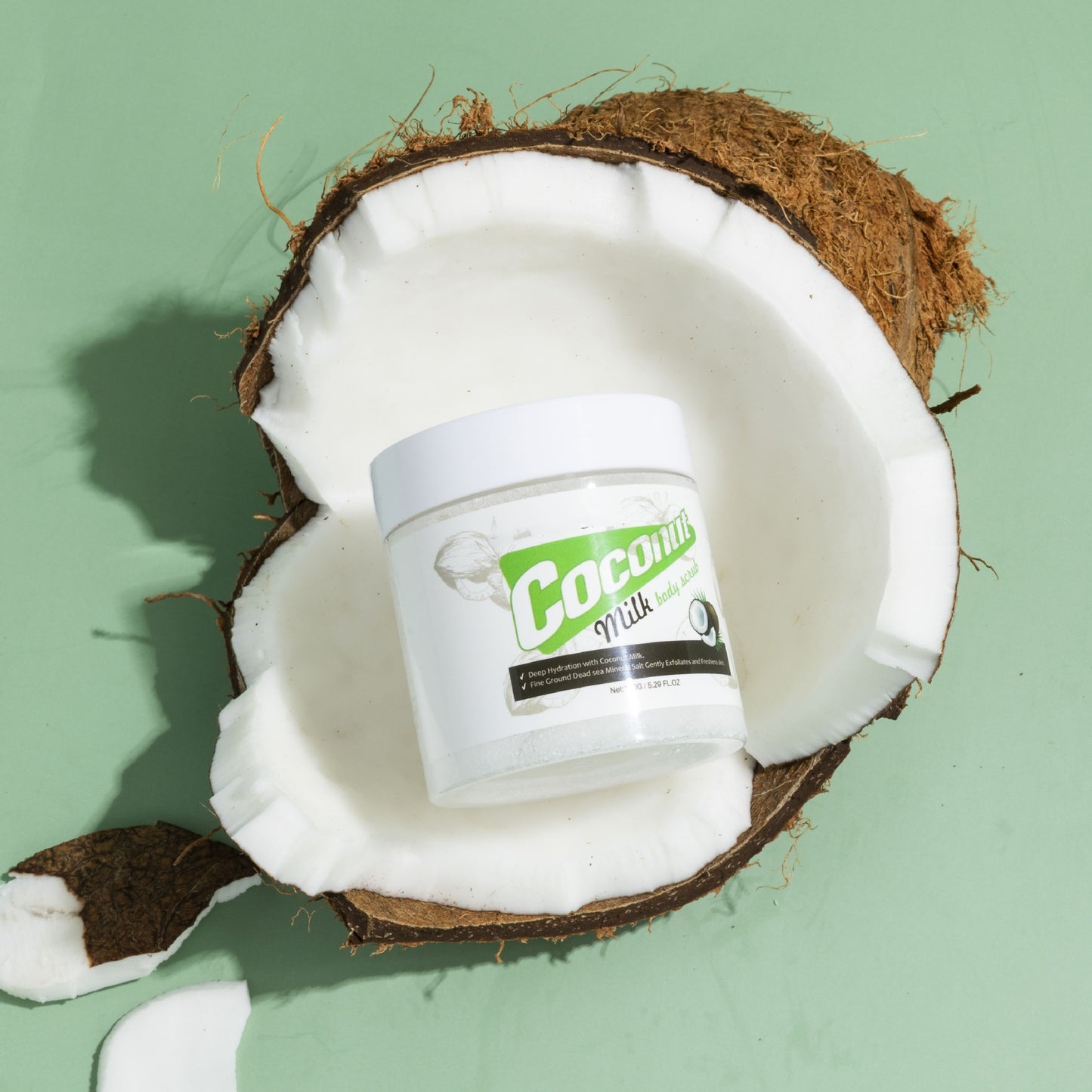 Organic Skin Clarifying Detoxifying Coconut Oil Scrub Deep Cleansing Exfoliating Whitening Brightening Sugar Body Scrub