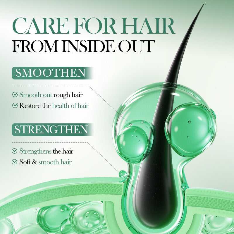 OEM Olive Smooth Hair Care Essential Oil Capsule, Hair Serum with Vitamins