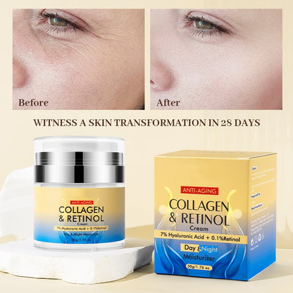 Home Use Face Cream Moisturizing Retinol Collagen Day And Night Face Cream Women Cream For Face