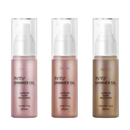 Different Color Nourishing Hydrating Enhances Contours Body Shimmer oil