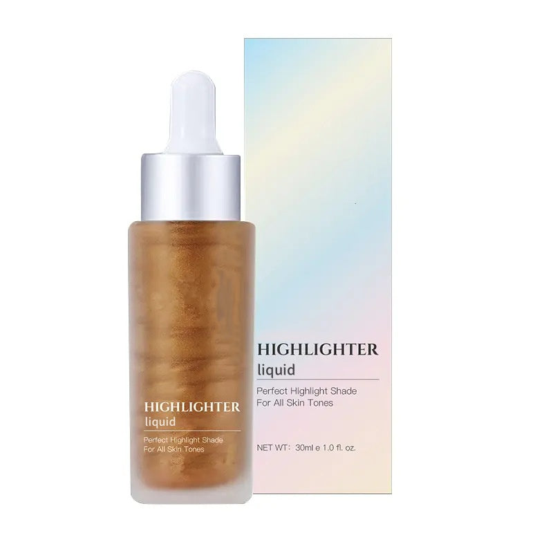 OEM/ODM Organic Vegan Glow Liquid Illuminator Body Shimmer Oil Bronzing Body Tanner