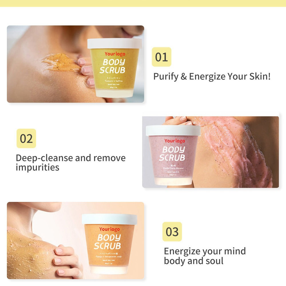 Hot Sale Dull Skin Tone Improving Shea Butter Body Scrub for Cleansing Moisturizing and Exfoliating the Skin