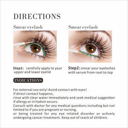 Private Label Lash Grow Serum Longer Thick Eyelash Growth Serum 5ML