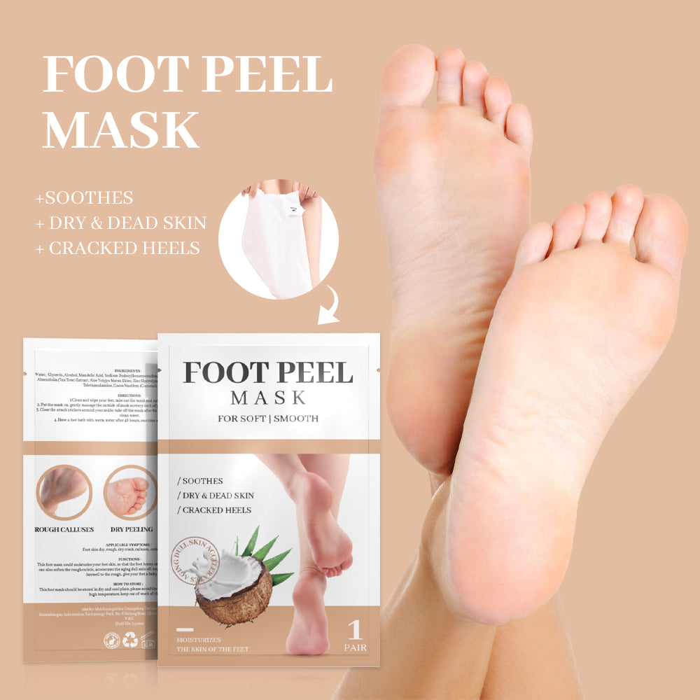 Foot peel mask (peach scent) 55 g/1.9 fl.oz