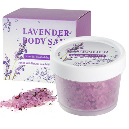 Private Label Bath Salts Manufacturers Wholesale Natural Body Foot Soak Self Care Lavender Flowers Foot Bath Salts