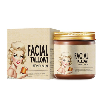 OEM Whipped Moisturizer with Olive Oil, Anti aging Facial Tallow Honey Balm, Helps Fade Fine Lines